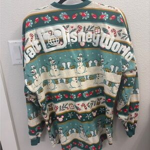 Disney  Festive Crewneck Sweater - Teal and Cream